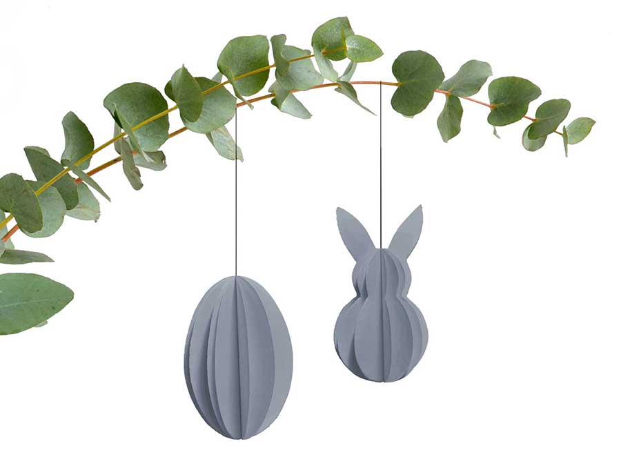 Renna Deluxe Osterei grau Anhänger Sonderangebot