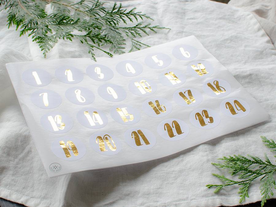 Renna Deluxe ADVENTSKALENDER Zahlen in GOLD Black Friday