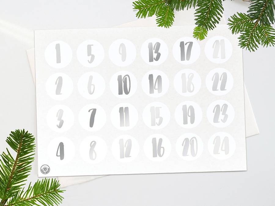 Renna Deluxe ADVENTSKALENDER Zahlen in GOLD Black Friday