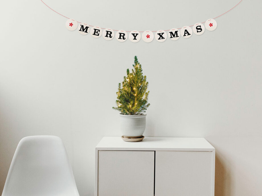 Renna Deluxe MERRY XMAS Girlande Räumungsverkauf