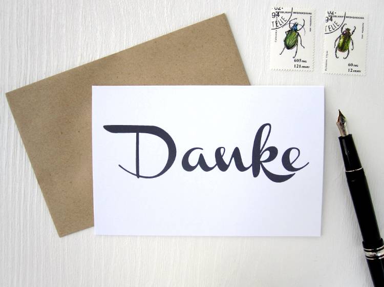 Renna Deluxe Danke // Klappkarte Begrenzte Freigabe