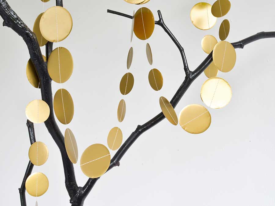 Renna Deluxe Girlande Punkte in Gold 50% Rabatt mit kostenlosem Versand