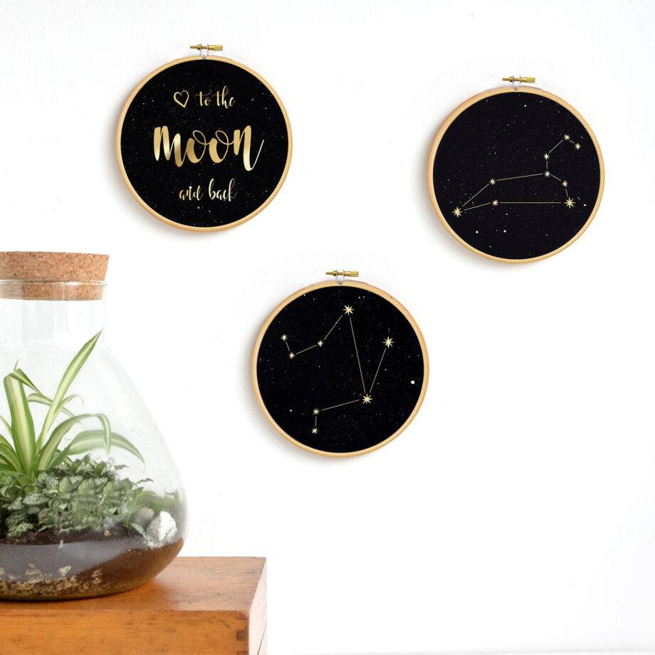 Renna Deluxe I love you to the moon and back! Gold Druck Fabrikverkauf