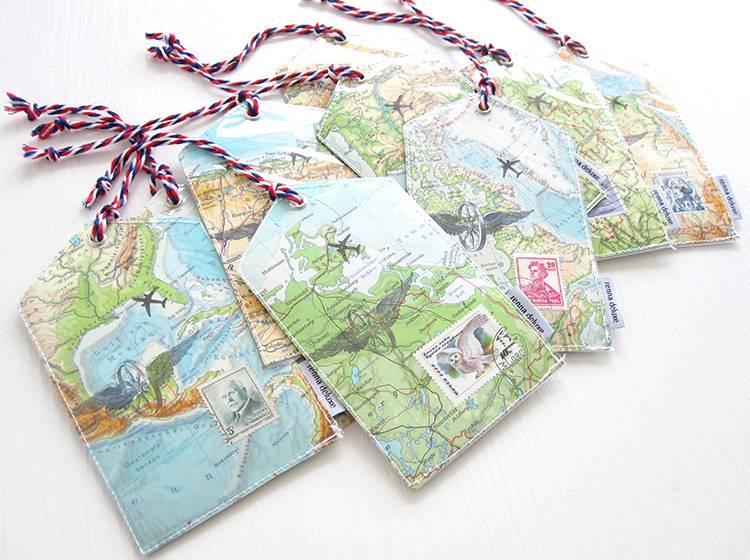 Renna Deluxe Atlas Gepäckanhänger aus Landkarten Osterangebot