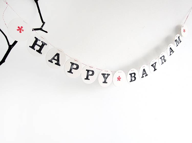 Renna Deluxe Happy BAYRAM Girlande Valentinstagsangebot