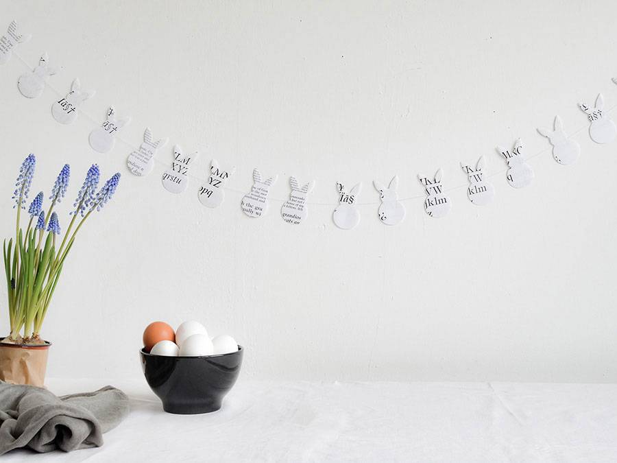 Renna Deluxe Osterhasen Girlande aus Kraftpapier braun Große Rabatte