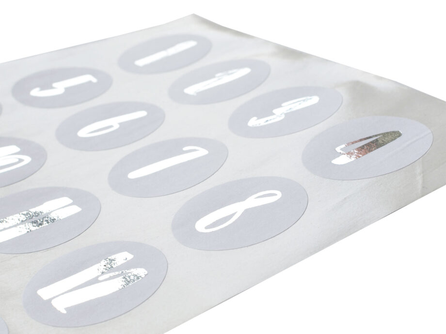 Renna Deluxe Adventskalender SILBER metallic mit weißen Tüten Vierteljährliche Förderung