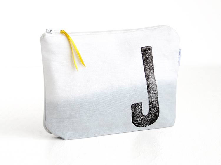 Renna Deluxe Schminktasche GRAU mit Monogramm personalisiert Saisonale Angebote