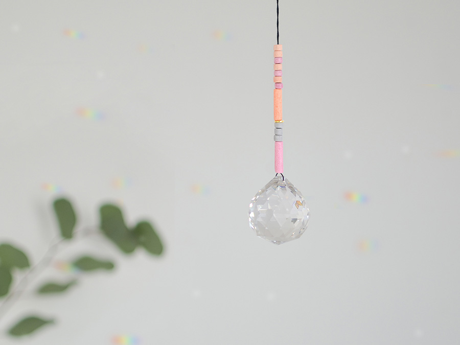 Renna Deluxe SUNCATCHER Rosa Grau Korall Weihnachtsangebot