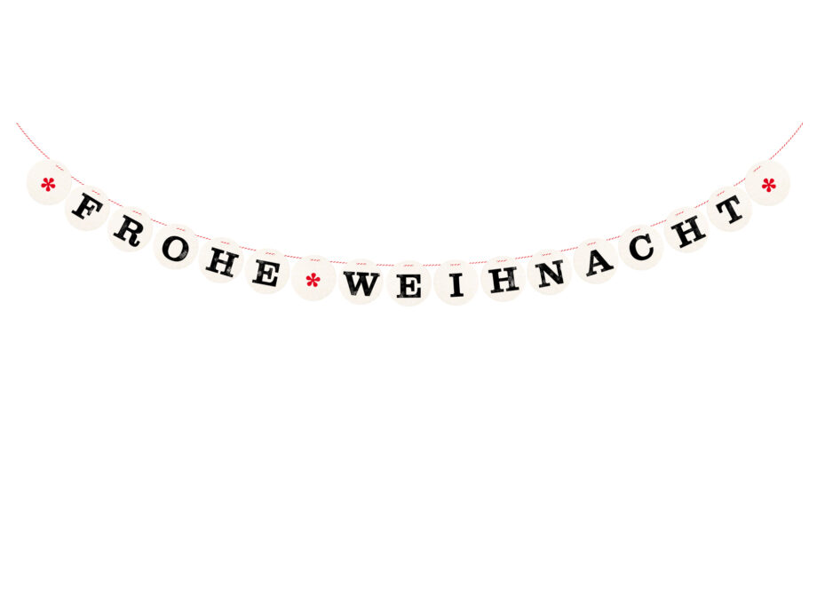 Renna Deluxe FROHE WEIHNACHT Girlande Jubiläumsangebot