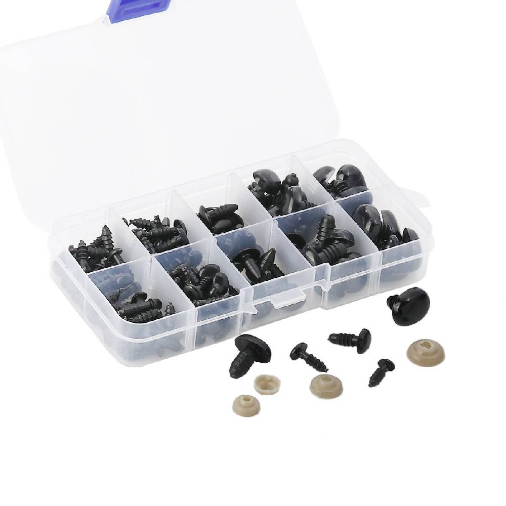 Sadingo Teddynasen Set mit Unterlegscheiben für Häkeltiere Letzter Tag