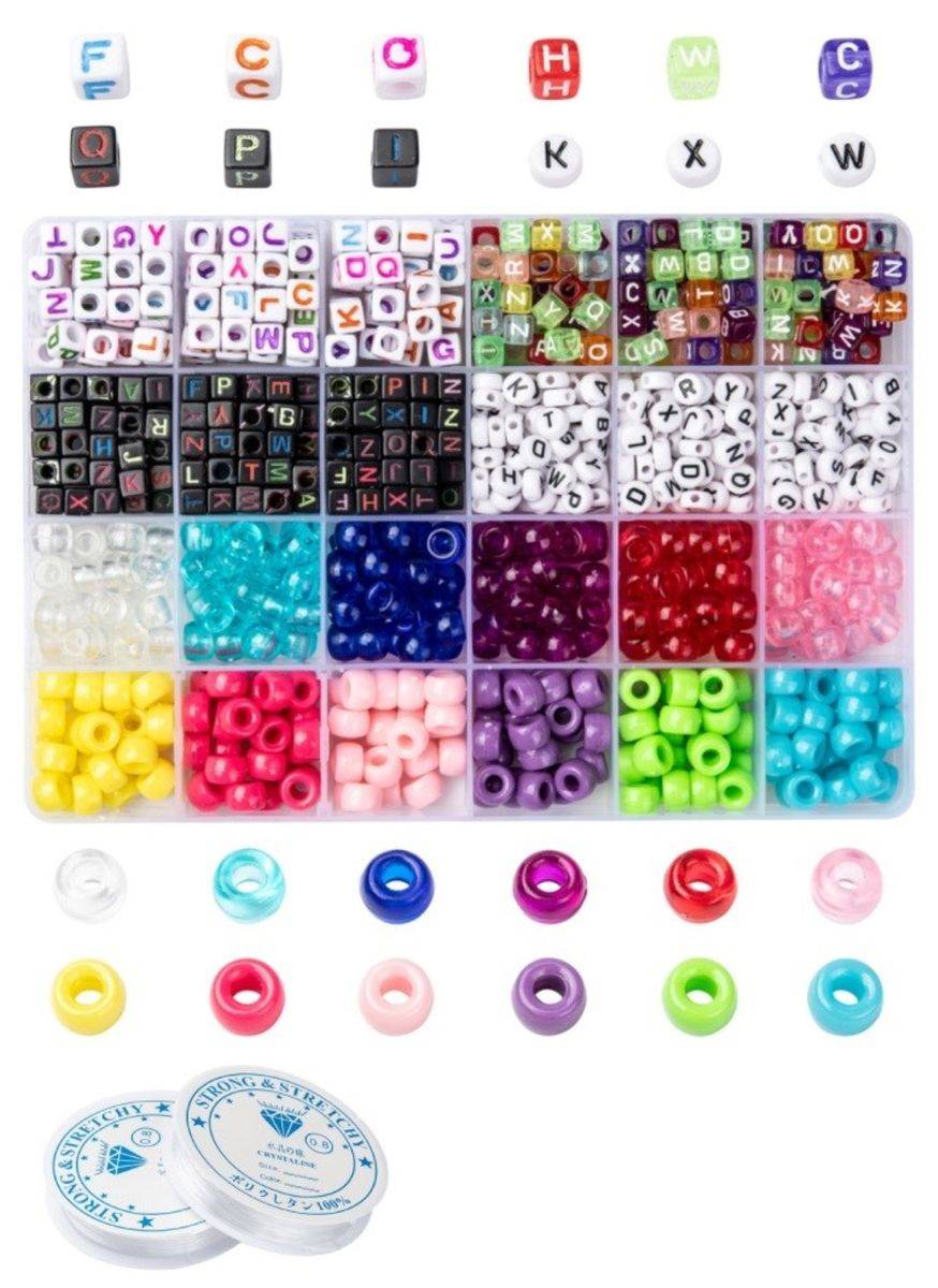 Sadingo Acrylperlen Set mit Aufbewahrungsbox Vierteljährliche Förderung