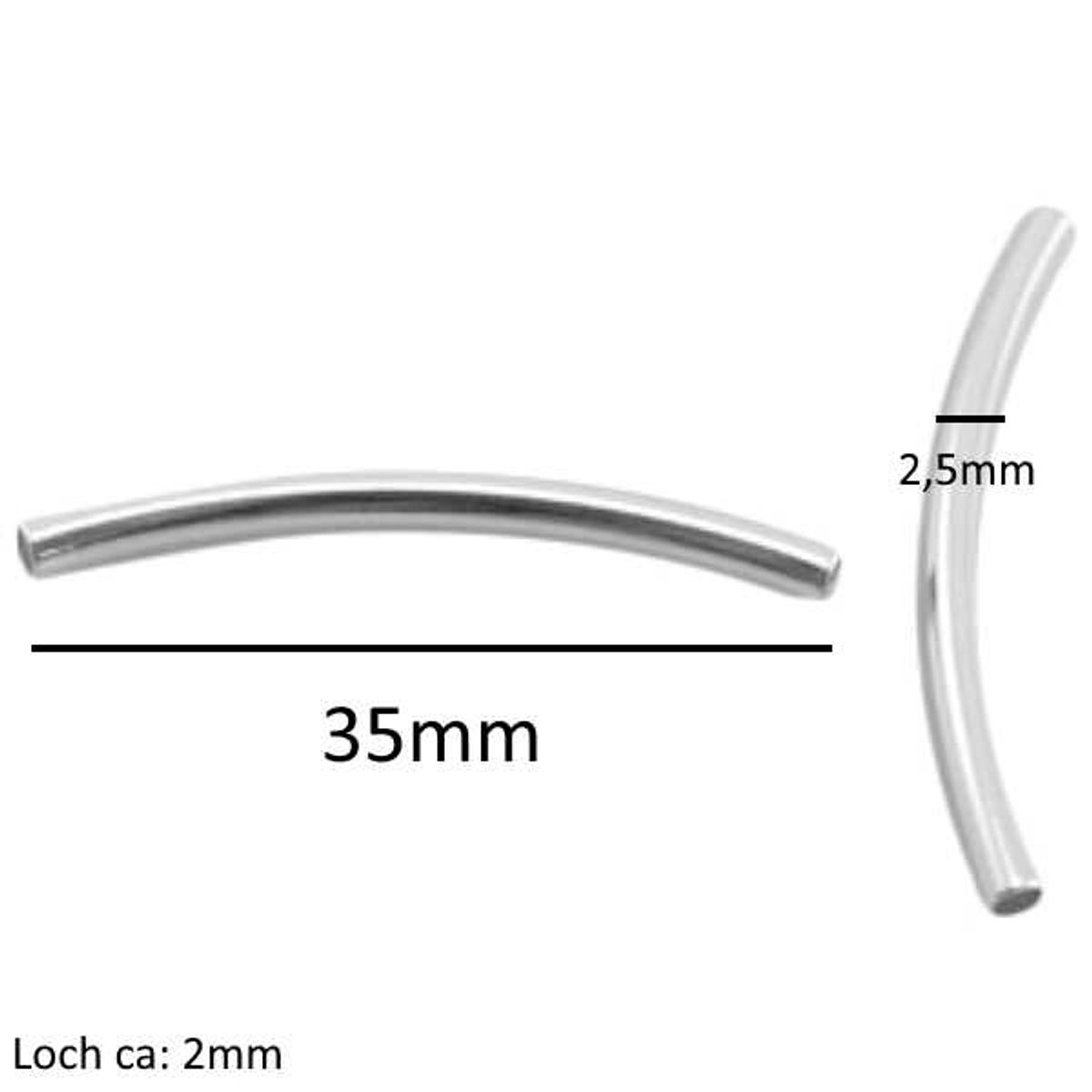 Sadingo Metallperlen | Metallröhrchen 15 Stück, 35x2,5mm Bis zu 55% Rabatt