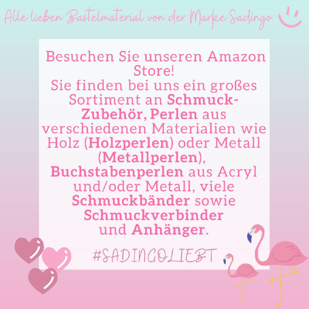 Sadingo Metallperlen | Metallröhrchen 15 Stück, 35x2,5mm Bis zu 55% Rabatt