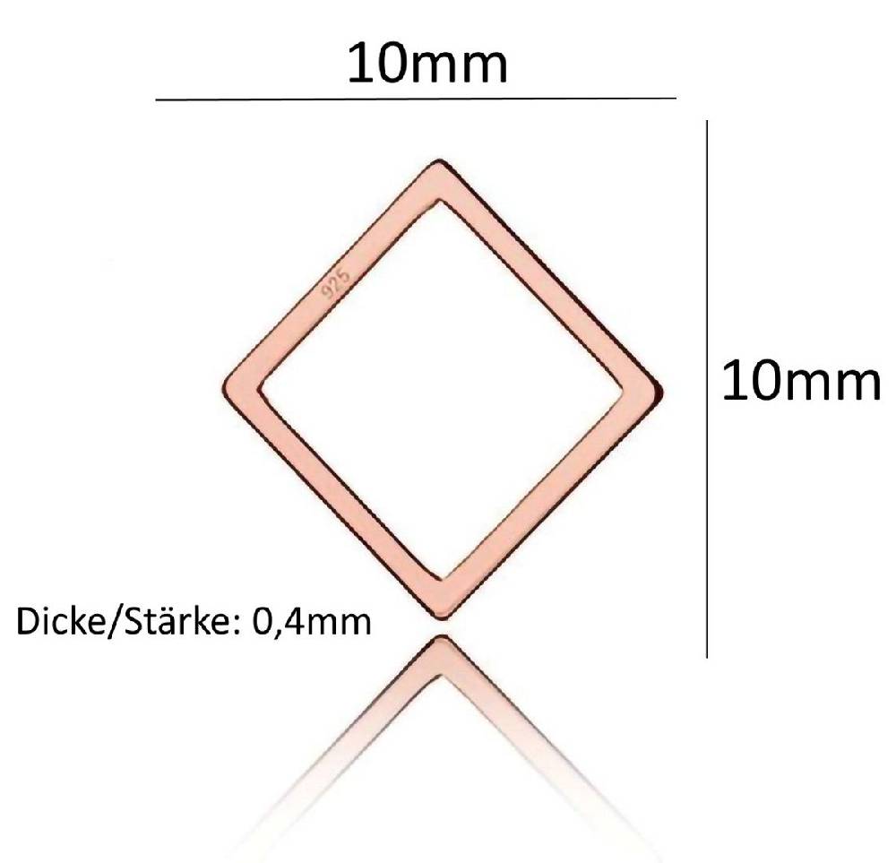 Sadingo Schmuckverbinder Geometrisch | 12x10 mm Nur noch ein Tag übrig