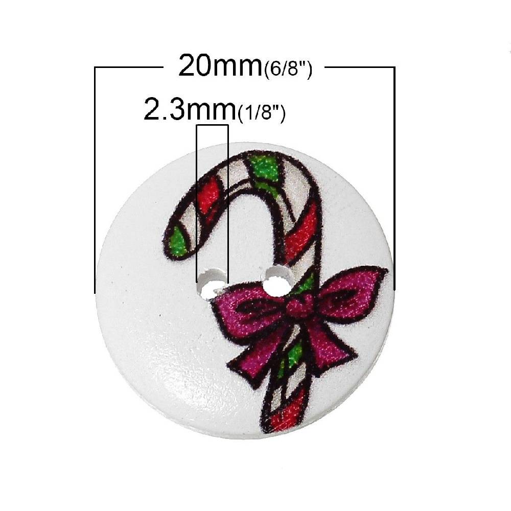 Sadingo Holzknöpfe / 20 Stk. / Ø 2 cm 2025