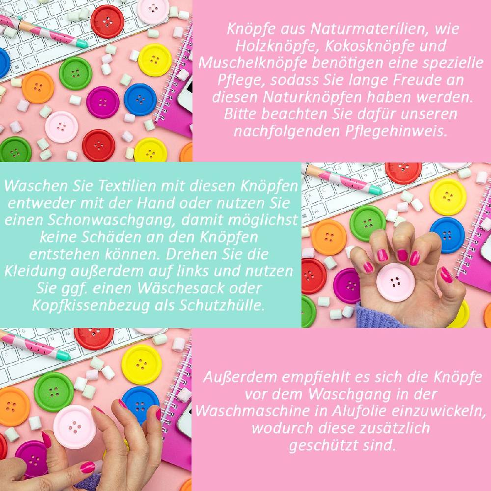 Sadingo Holzknöpfe / 50 Stk. / Rehe Verkauf