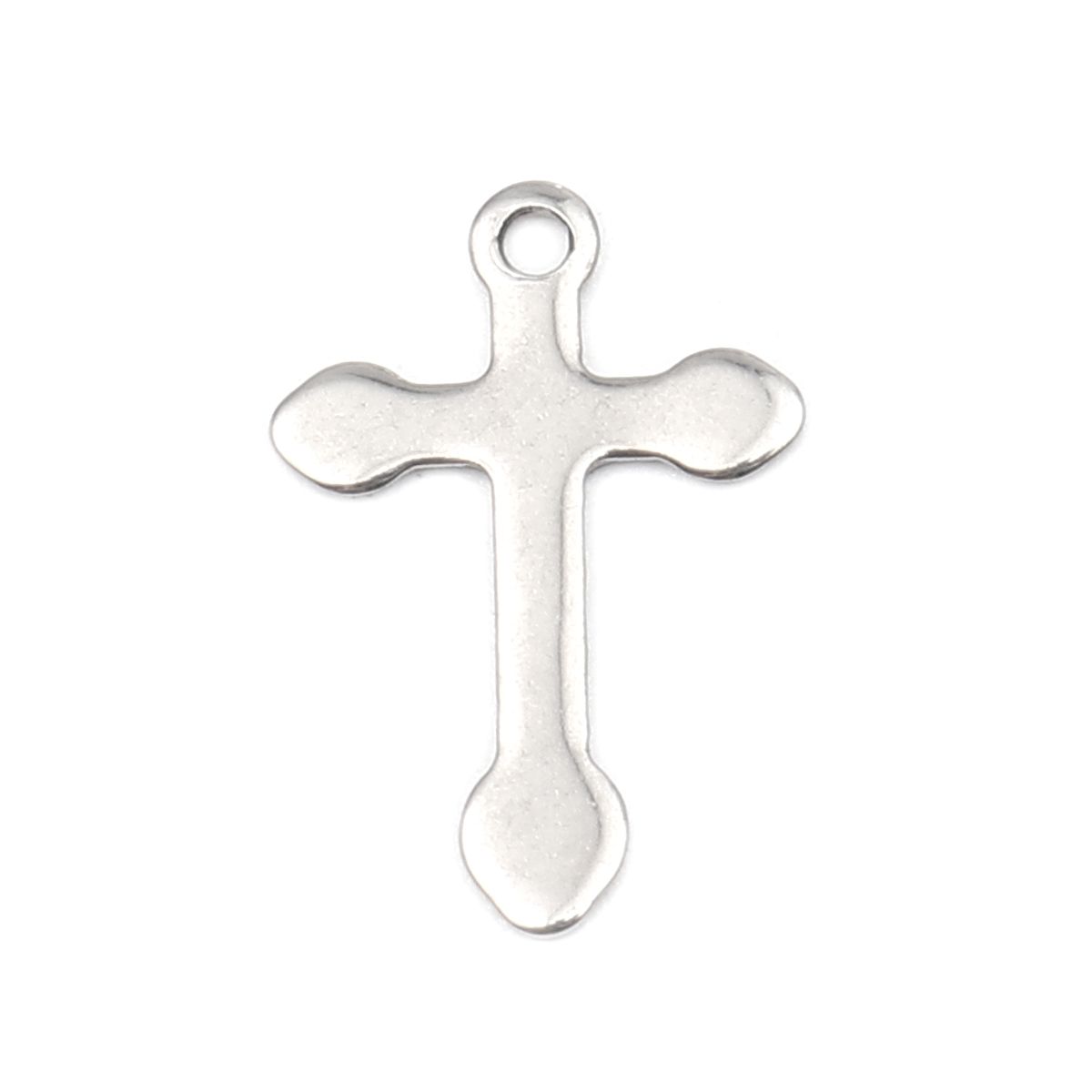 Sadingo Kreuz Anhänger Silber 10 Stück 12x18mm, Bastelbedarf Flash Sale