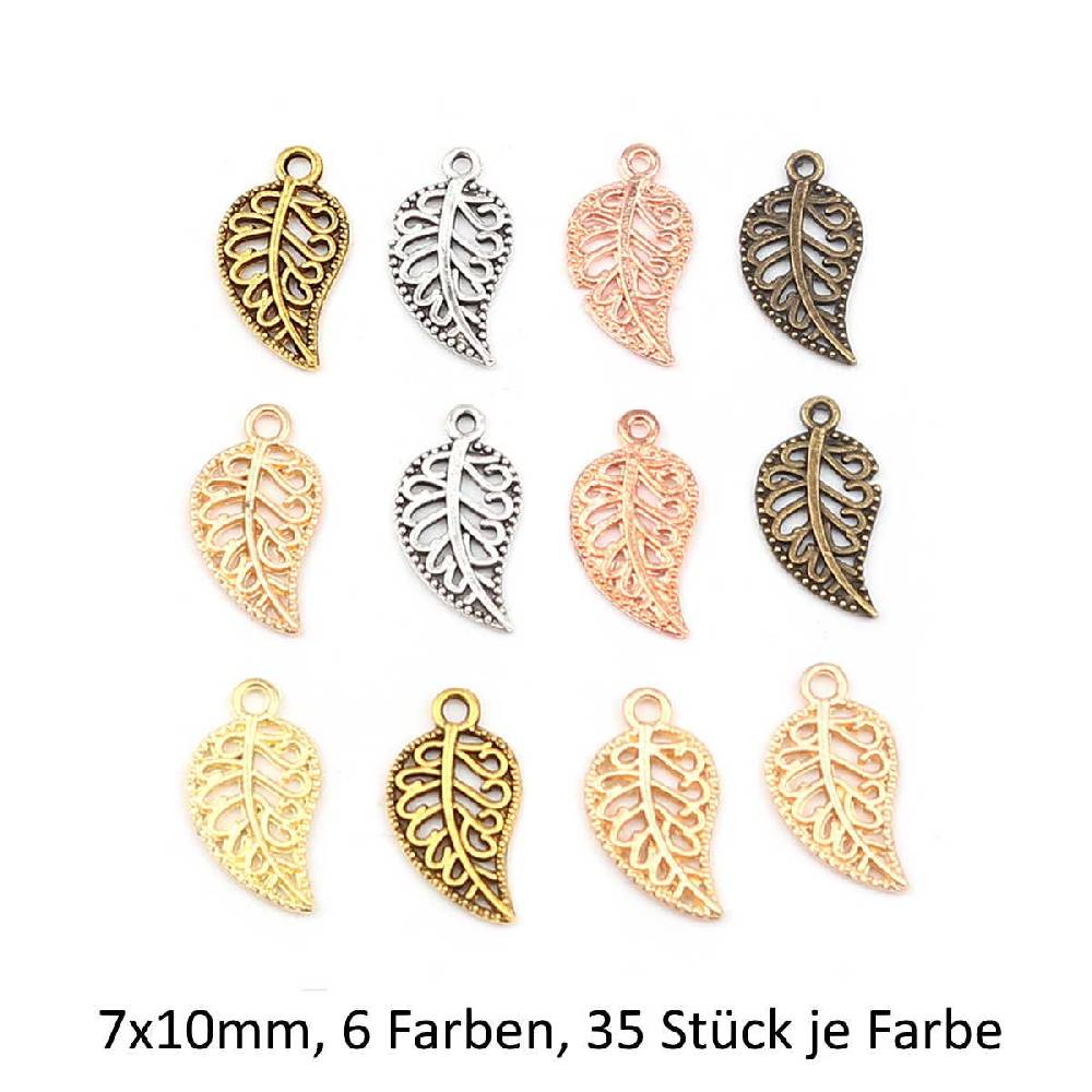 Sadingo Schmuckanhänger Set Blatt, 210 Stück, 19x10 mm Preisnachlass