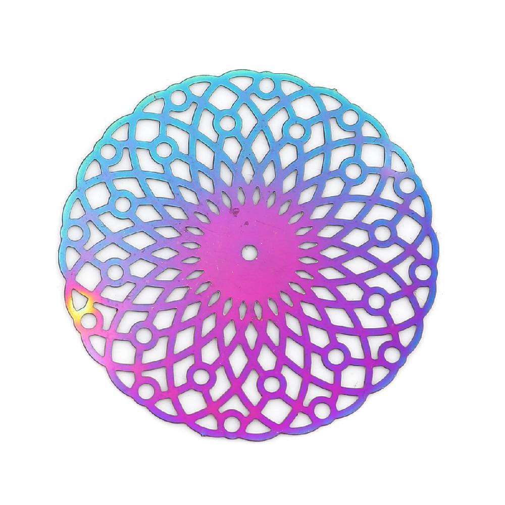 Sadingo Schmuckverbinder Mandala | 10 Stück, 31x30mm Heißer Verkauf