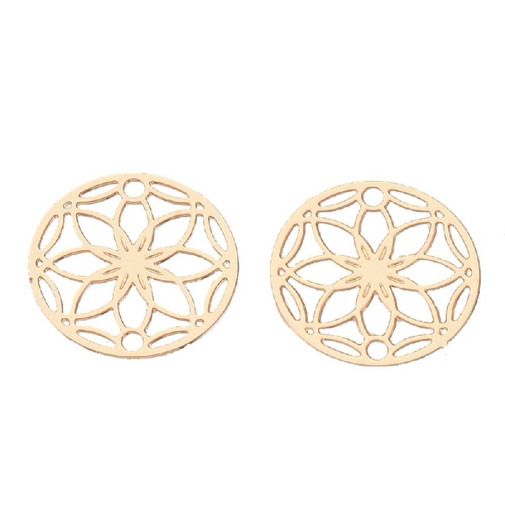 Sadingo Schmuckverbinder Blume des Lebens | 10 Stück, 13mm Top Angebot