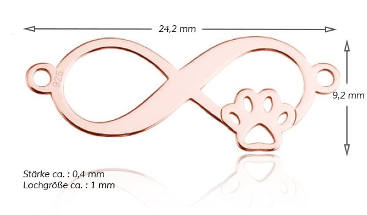 Sadingo Schmuckverbinder Infinitiy | 24,2 x 9,2mm Exklusive Angebote