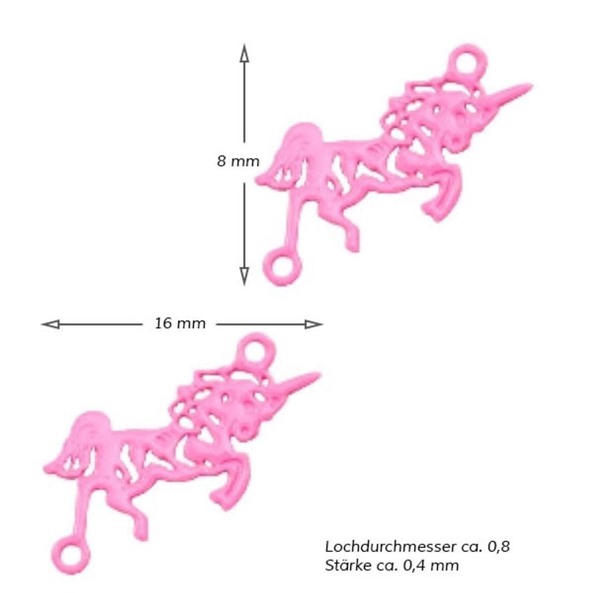 Sadingo Schmuckverbinder Einhorn | 25 Stück, 16 x 8 mm Blitzangebot