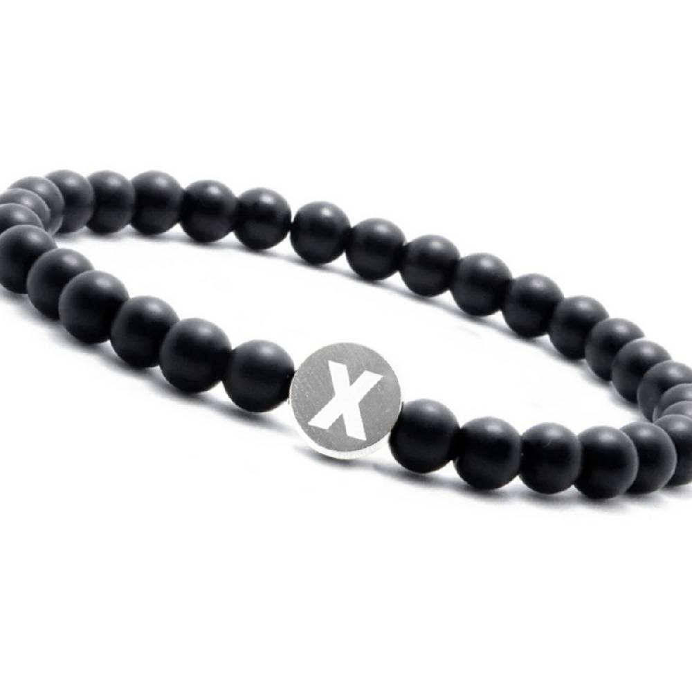 Sadingo Partnerarmband-Set aus schwarzen Natursteinperlen VIP-Rabatte