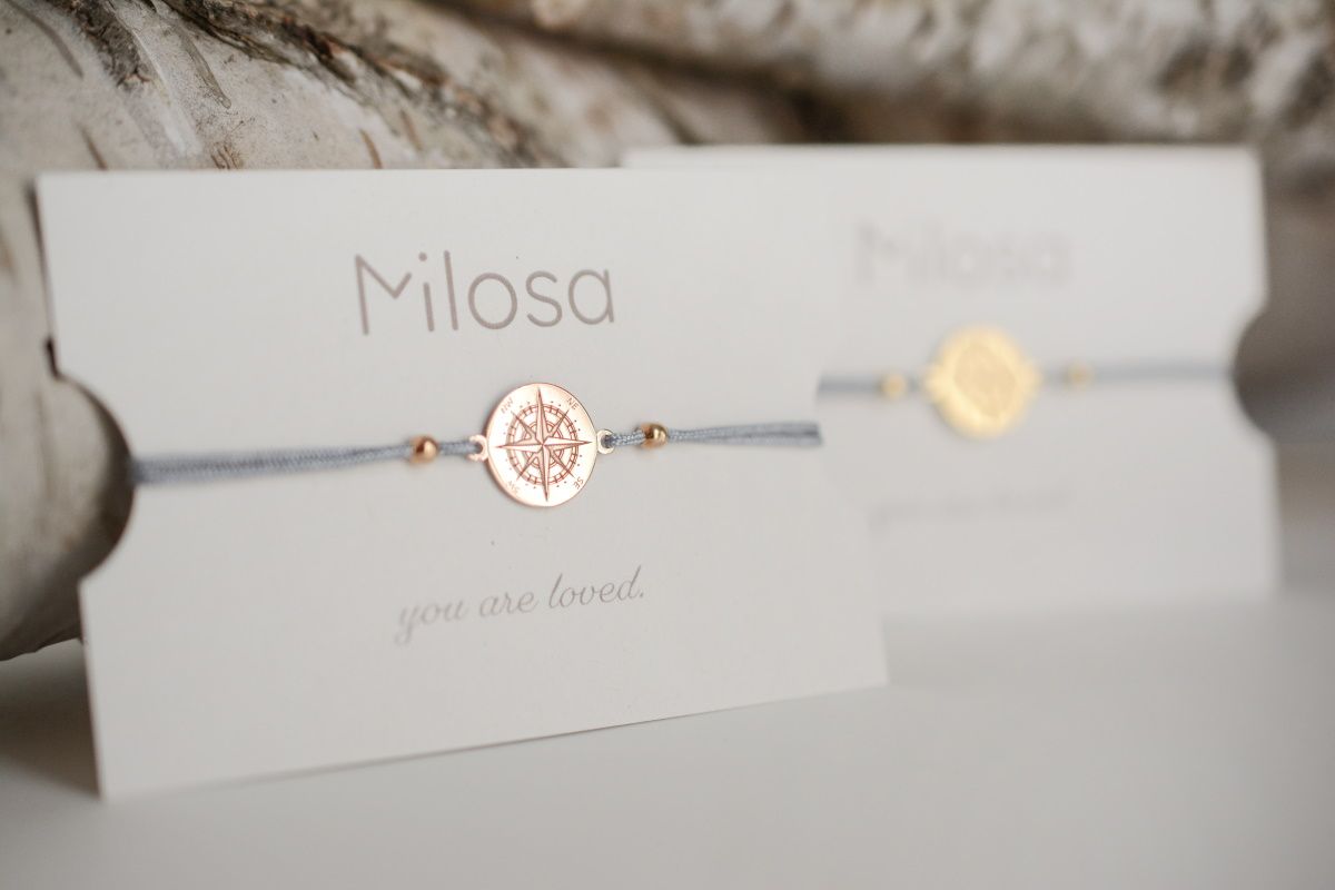 Sadingo Kompass Armband Damen 925 Silber (größenverstellbar) Tiefpreis