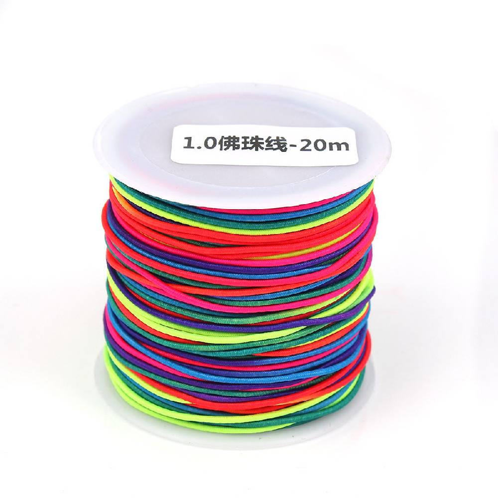 Sadingo Elastikband Regenbogenfarben 1 Rolle 1 mm Stärke Kostenloser Versand international