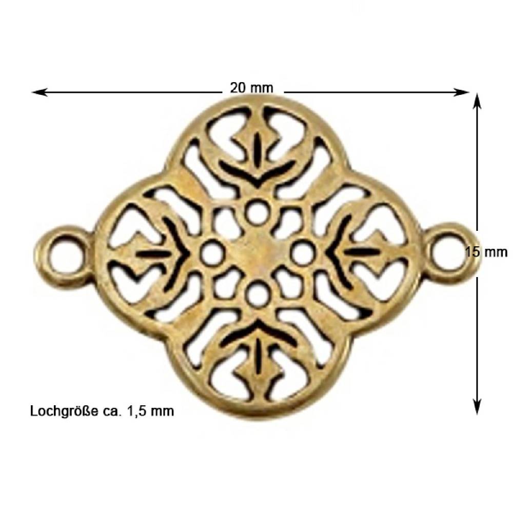 Sadingo Schmuckverbinder Bohemian | 20x15 mm Verkauf