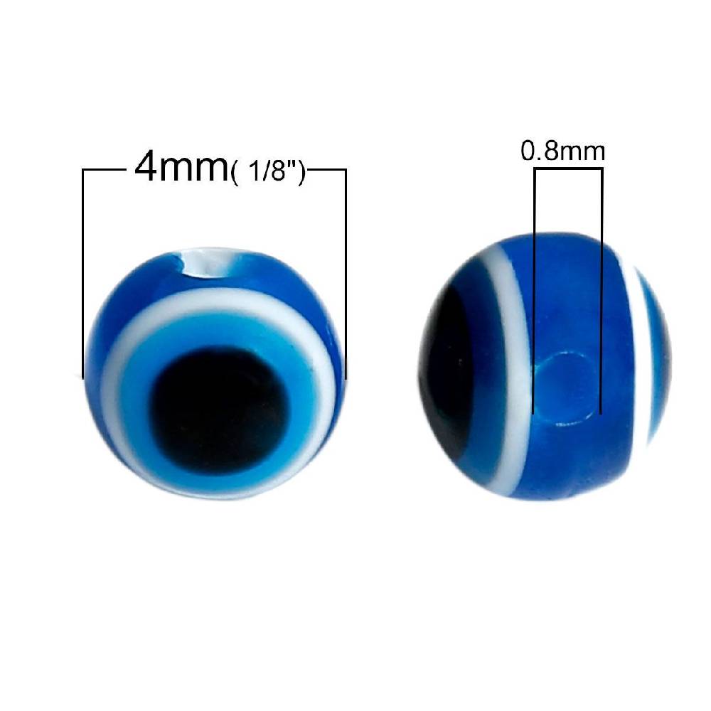 Sadingo Acrylperlen Böser Blick | 100 Stück, 4 - 10mm Angebote