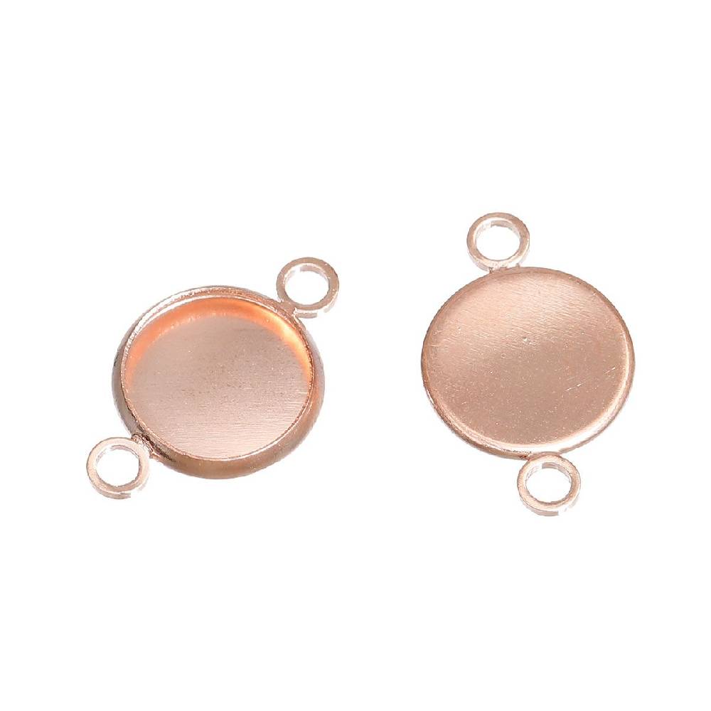 Sadingo Schmuckverbinder Fassung für 10 mm Cabochons | 10 Stkück, 19x12 mm Rabatt