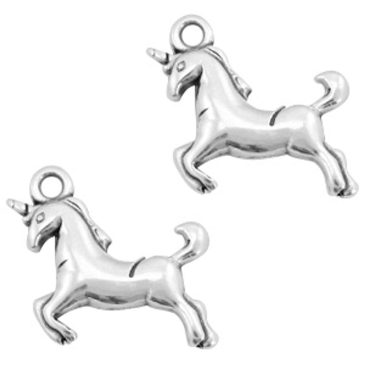 Sadingo Anhänger Einhorn aus Metall, 17 x 16 mm 1 Stück Günstig kaufen