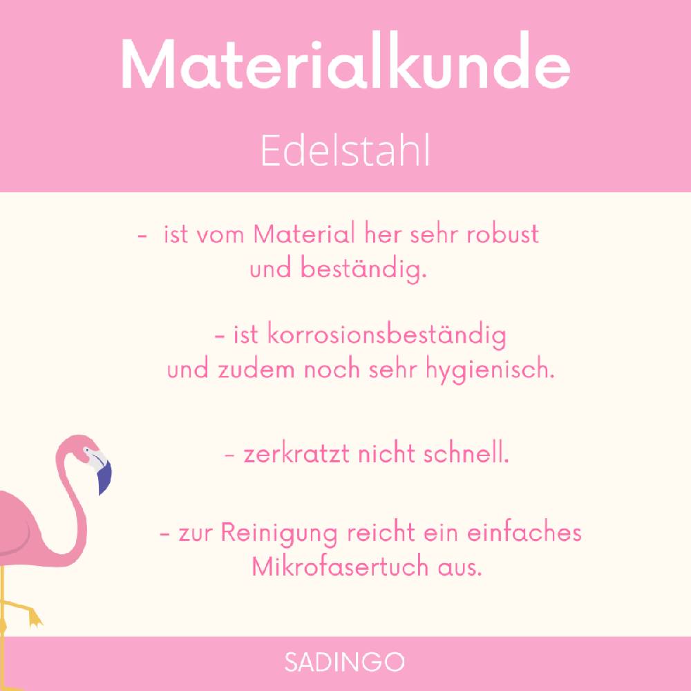 Sadingo Buchstabenperlen Edelstahl 2 Stück 10mm, Buchstabe wählbar Kostenlose Rückgabe