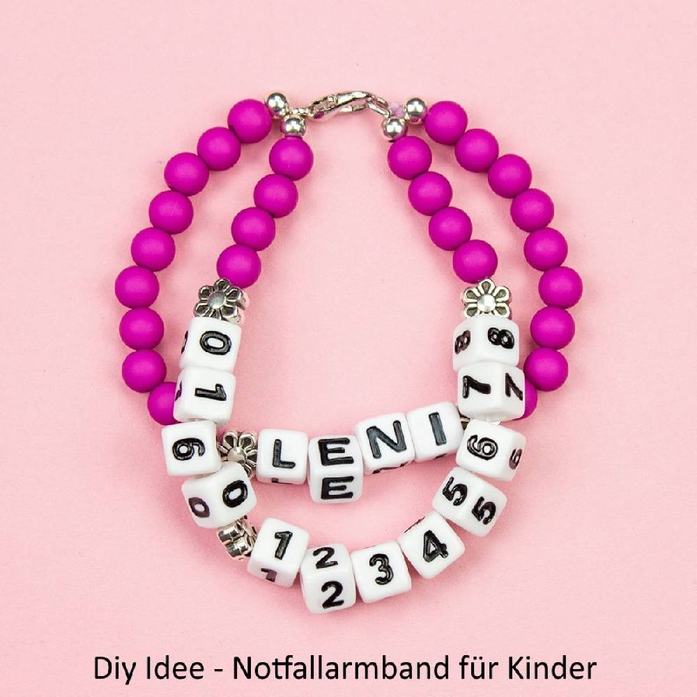 Sadingo Buchstabenperlen | 90 Stk. 6x6mm, eckige Perlen Letzte 2 Tage
