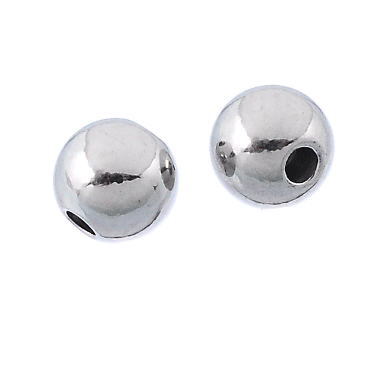 Sadingo Metallperlen in Silber | 4 mm, 50 Stück Super Rabatt