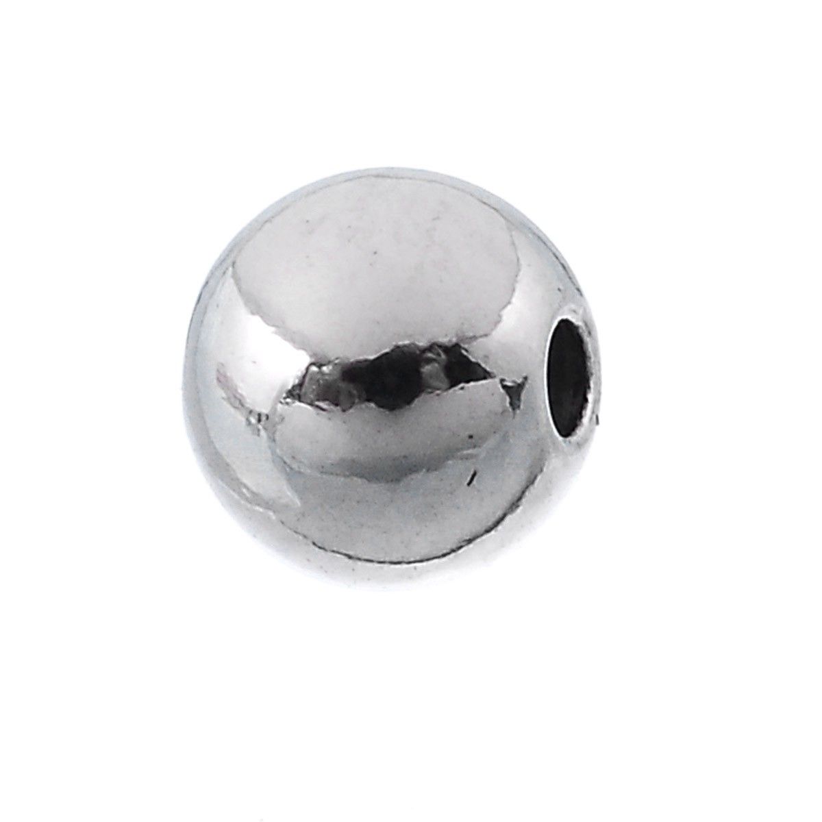 Sadingo Metallperlen in Silber | 4 mm, 50 Stück Super Rabatt