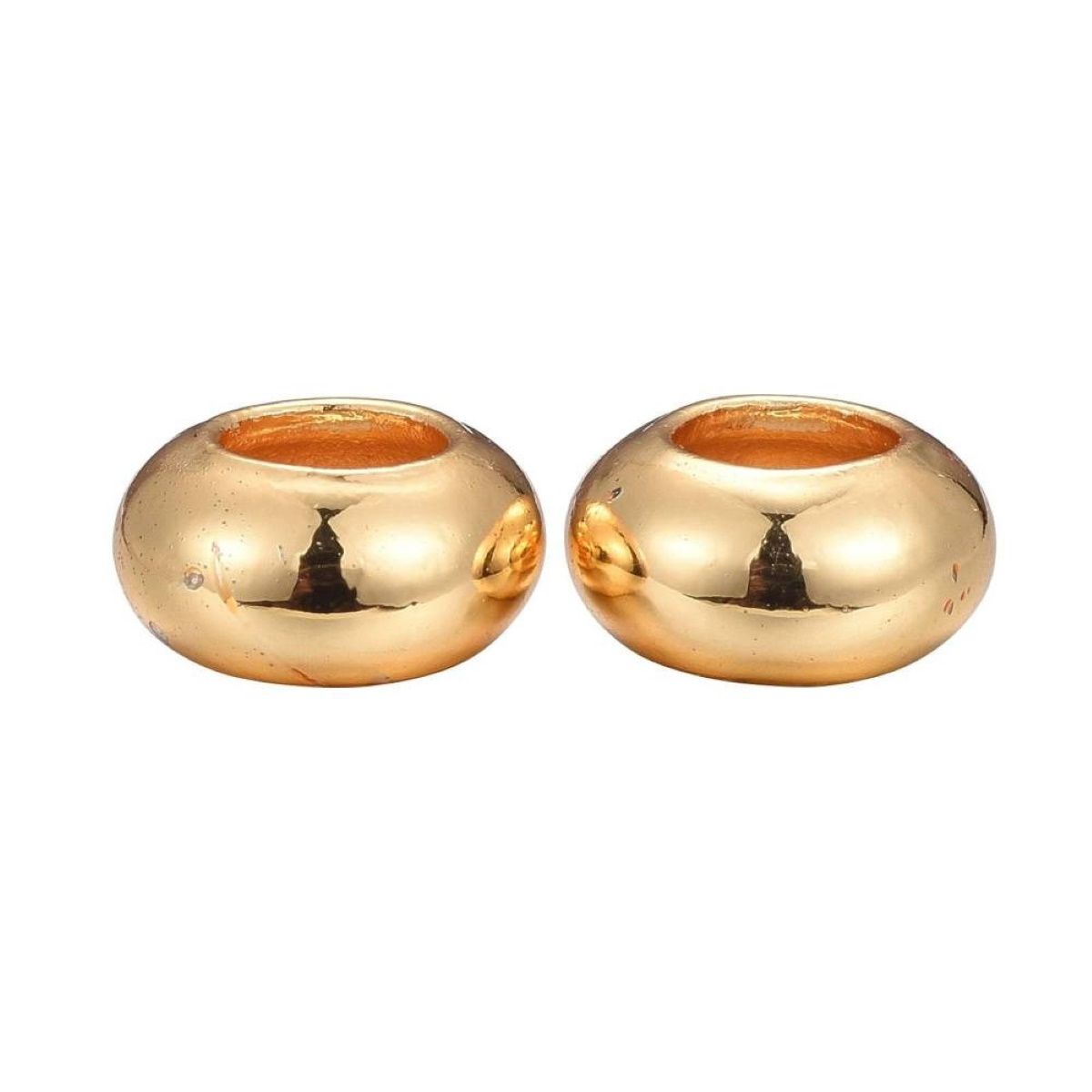 Sadingo Metallperlen Set, 30 Perlen, 3 Farben - Silber, Gold, Rosegold 50% Rabatt mit kostenlosem Versand