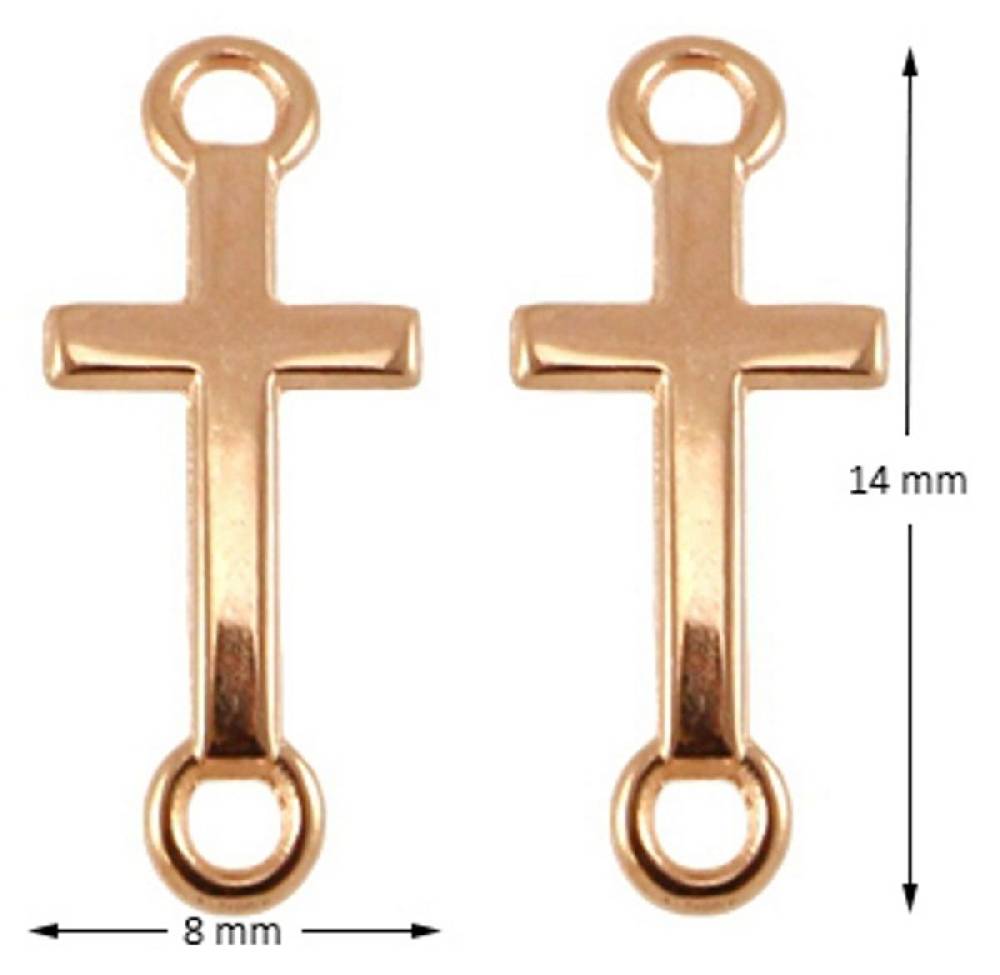 Sadingo Schmuckverbinder Kreuz | 3 Stück, 14x8mm Online