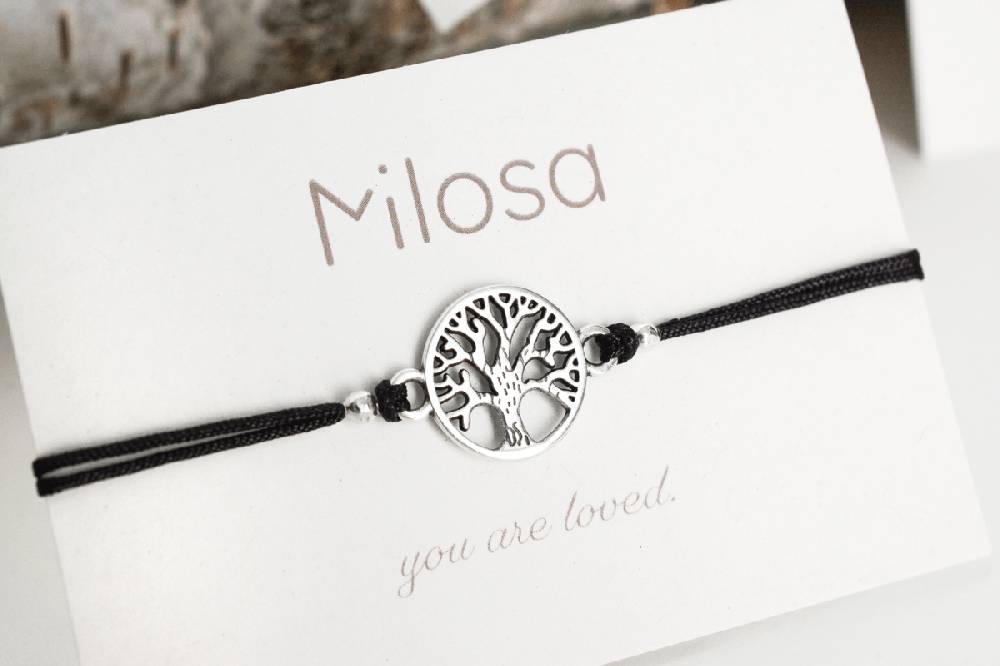 Sadingo Milosa Lebensbaum Armband Damen (verstellbar) Fabrikpreis