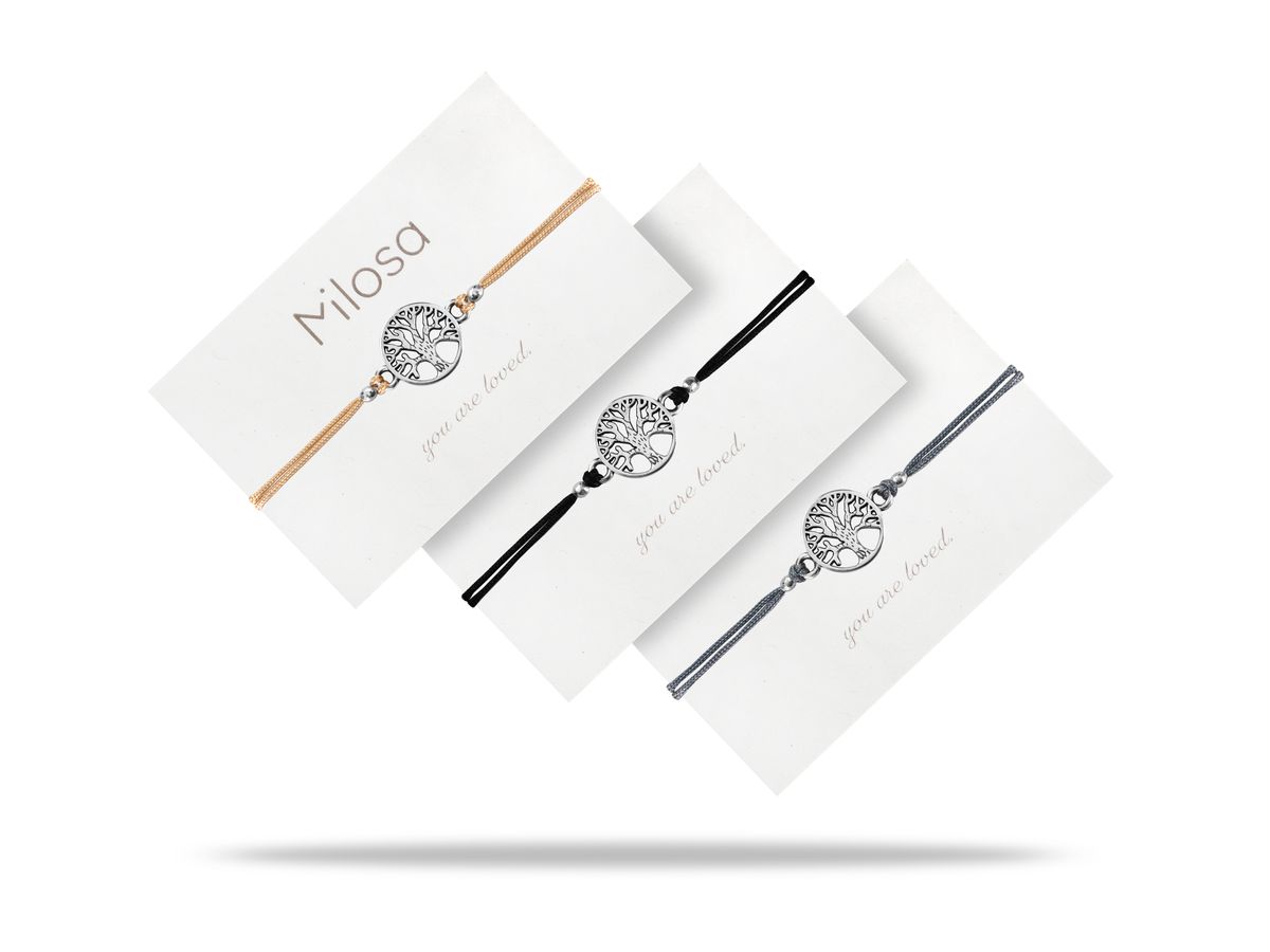 Sadingo Milosa Lebensbaum Armband Damen (verstellbar) Fabrikpreis
