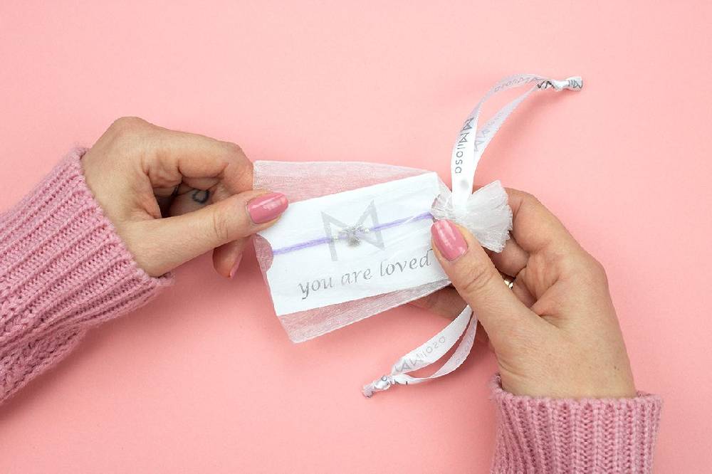 Sadingo Schutzengel Mädchen Armband lila mit Engel (größenverstellbar) Weihnachtsangebot