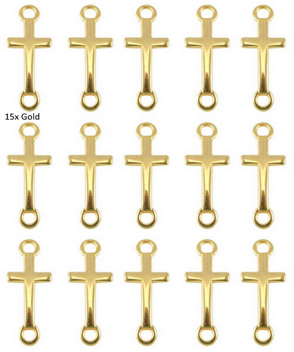 Sadingo Schmuckverbinder Kreuz | 14 x 8 mm Vatertagsangebot