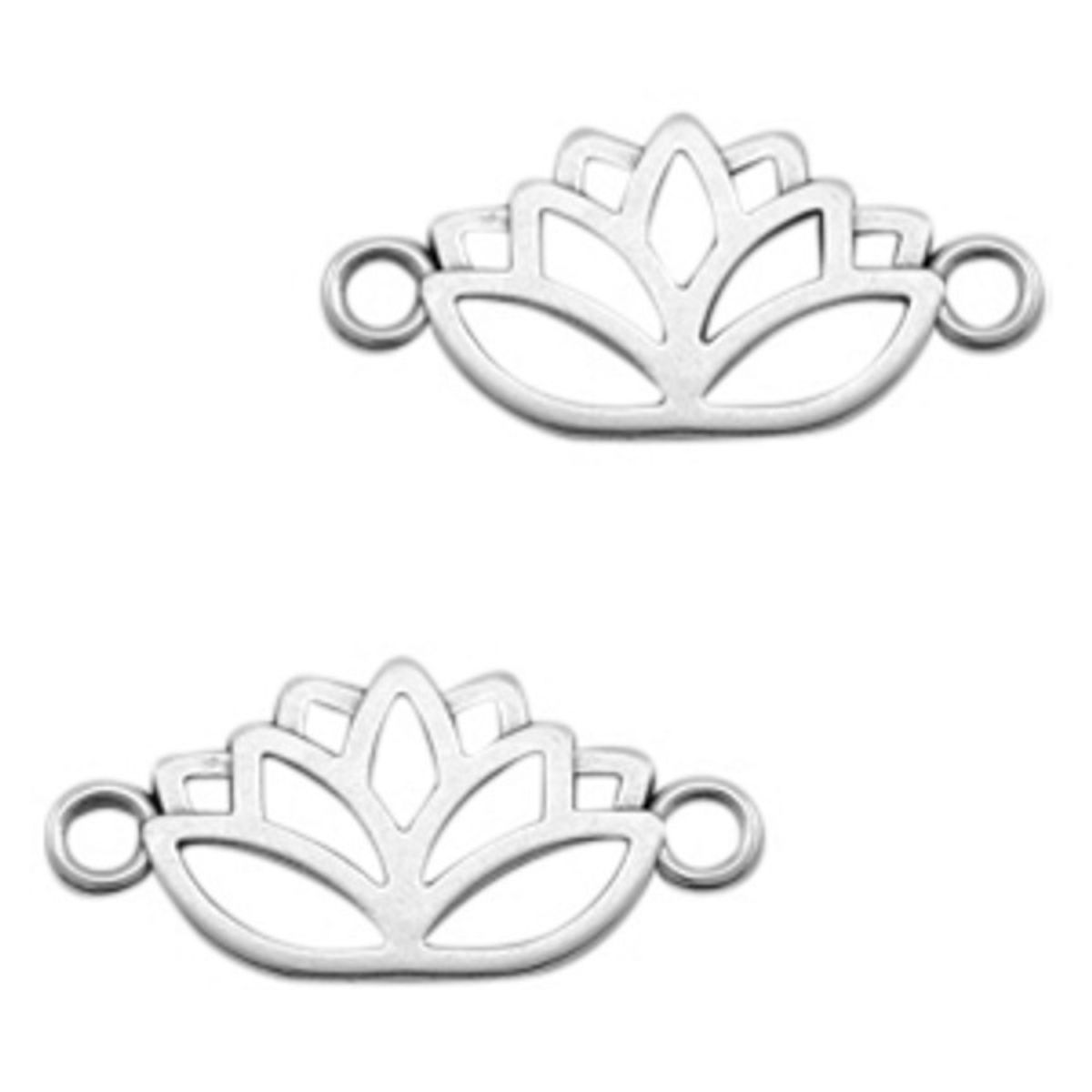 Sadingo Schmuckverbinder Lotusblume | 27x13 mm Lagerräumung