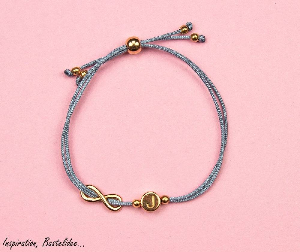 Sadingo Buchstabenperlen rosegold, DQ Metall, 7 mm rund Große Rabatte