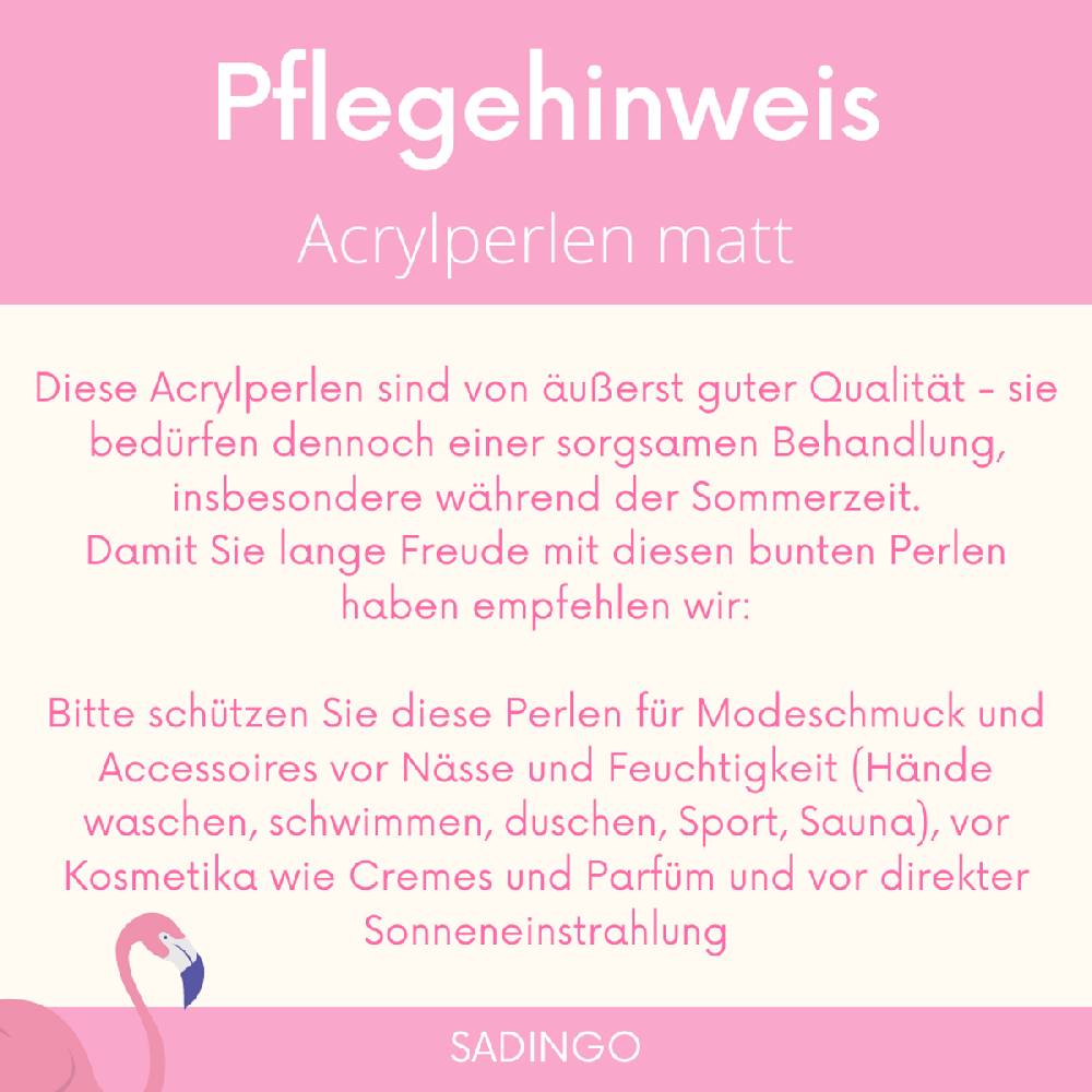 Sadingo Acrylperlen matt | 200 Stück, 10mm Letzte 2 Tage