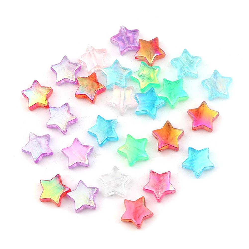 Sadingo Acrylperlen Sterne | 300 Stück, 11mm Zeitbegrenzte Promotion