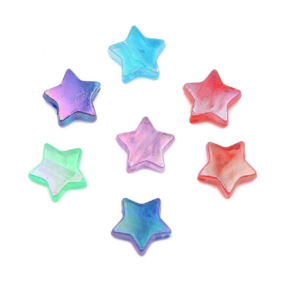 Sadingo Acrylperlen Sterne | 300 Stück, 11mm Zeitbegrenzte Promotion