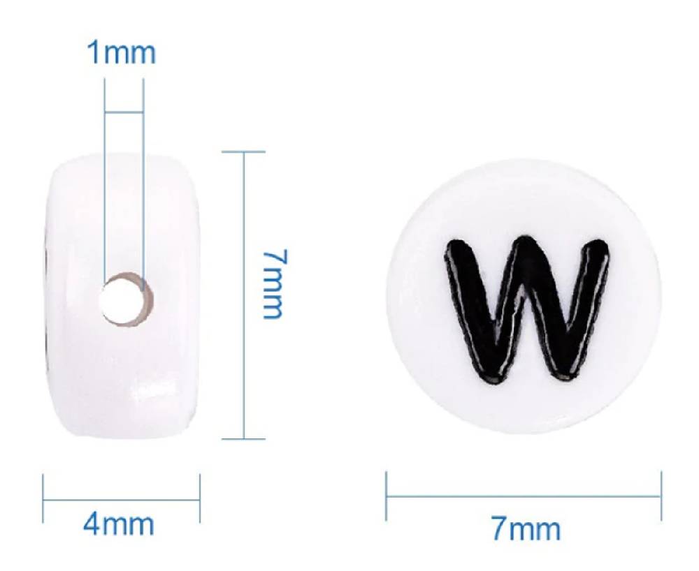 Sadingo Zahlenperlen, 7mm 500 Stück, Zahl nach Wahl Nur noch ein Tag übrig